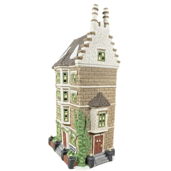 Department 56 Dickens Village Nephew Fred's Flat Lighted Porcelain Christmas VTG - Picture 6 of 7